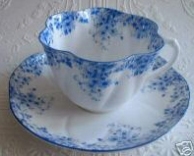 dainty blue shelley teacup