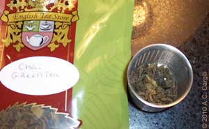 Chai Green Tea in the Infuser