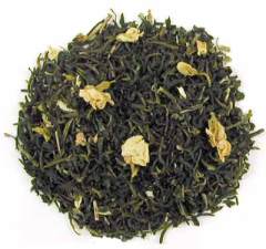 Jasmine green tea with flowers