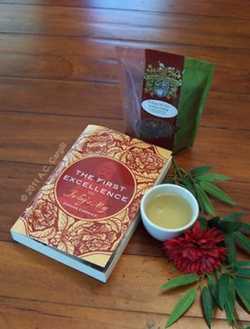 A nice cuppa Tie Kuan Yin Iron Goddess Oolong goes perfect with this novel of mystery and personal discovery