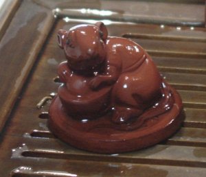 Lainie's teatime mascot