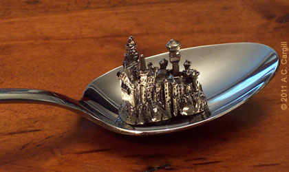 Castle on my teaspoon! Castle on my teaspoon!