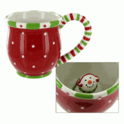 Peek-a-boo Snowman Mugs 