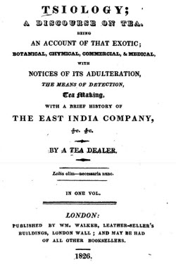Tsiology; A Discourse on Tea