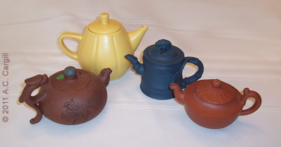 Far Left: “Dragon”; Far Right: “Simplicity”; Center (Blue): “Cicada”