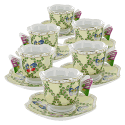 Butterfly handle teacups to help you celebrate Learn about Butterflies Day on March 14th!