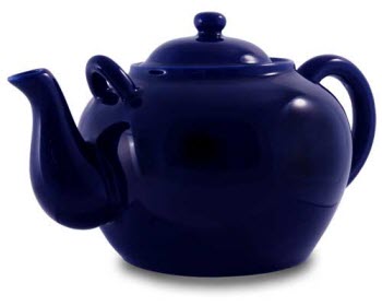 Cobalt Porcelain Large Teapot 75oz