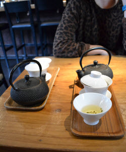 Our oolong teas were served in elegant gaiwans