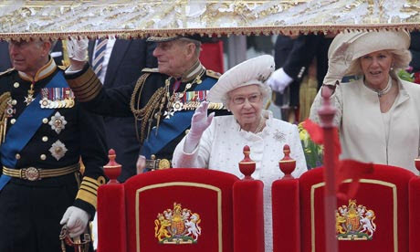 The royal family aboard the Spirit of Chartwell. Photograph: Chris Jackson/Getty The royal family aboard the Spirit of Chartwell. Photograph: Chris Jackson/Getty