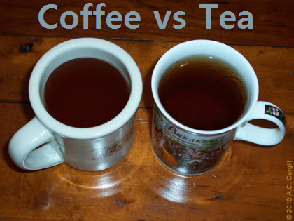 Maybe it’s the thick mugs that coffee is typically served in!