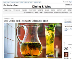 Iced Tea and Coffee Article from The New York Times