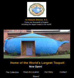 J's Teapot Museum in Elloree, SC J's Teapot Museum in Elloree, SC