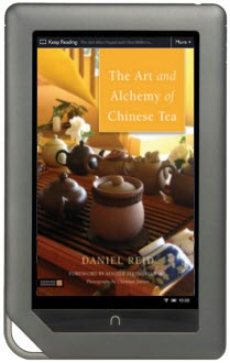 Keep the screen size in mind for your tea e-book. (Simulation)