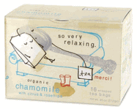 Blue Q Tea Merci Chamomile (Photo source: The English Tea Store) Blue Q Tea Merci Chamomile (Photo source: The English Tea Store)