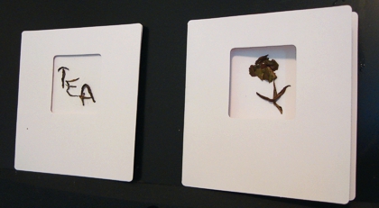 A couple of cards I created by recycling spent tea leaves. (Photo source: article author) A couple of cards I created by recycling spent tea leaves. (Photo source: article author)