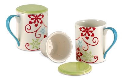 Snowflakes Tea Infuser Mug (Photo source: The English Tea Store)