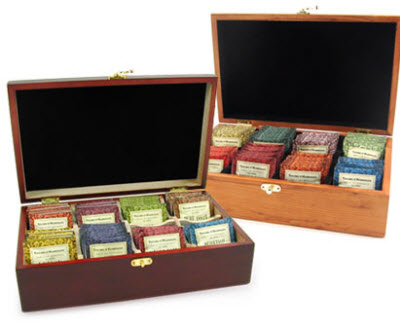 Taylors of Harrogate Filled Tea Chests (Photo source: The English Tea Store)