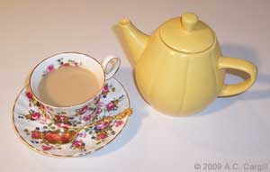 A nice cuppa tea deserves to be savored. (Photo source: A.C. Cargill, all rights reserved) A nice cuppa tea deserves to be savored. (Photo source: A.C. Cargill, all rights reserved)