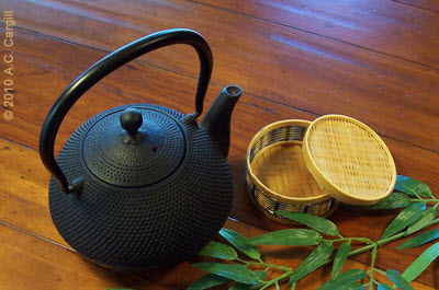 A “bump” design cast iron teapot (Photo source: A.C. Cargill, all rights reserved)