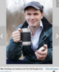 Out and about with tea – no fancy attire here! (Photo source: Yahoo! Images)