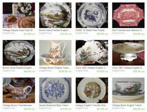 Transferware colors have a wide range (screen capture from site)