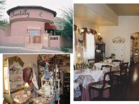 Chantilly Tea Room: The exterior and a couple of interior views from their web site.