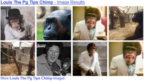 Louis the PG Tips Chimp (Yahoo! Images)
