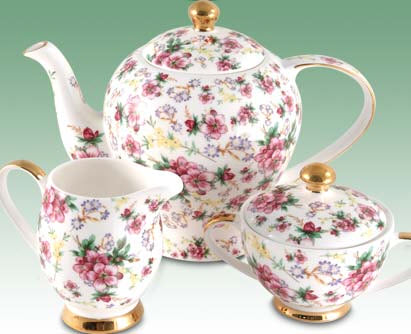 Such fine bone china teawares inspire good manners! (ETS image)