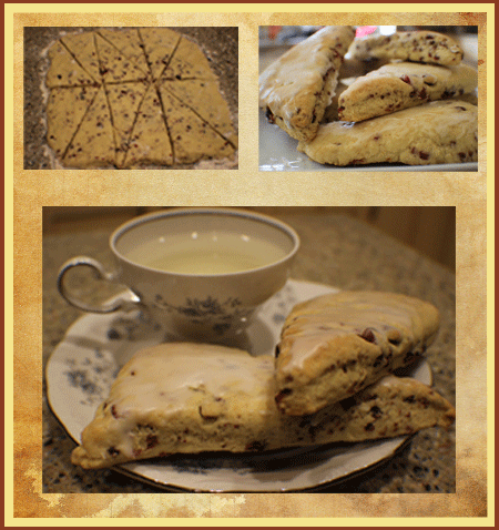 Green Tea Citrus Cranberry Scones (photo by Janet Sanchez, all rights reserved)