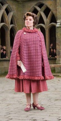 Still of Imelda Staunton as Dolores Umbridge in “Harry Potter and the Order of the Phoenix” (Screen capture from site)