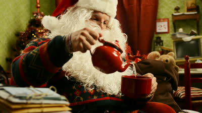 Santa's tea! (stock image)