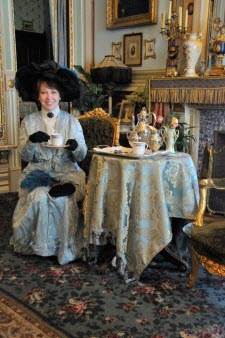 The Victorian Lady takes tea! (image used with permission)