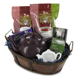 A gift basket with good teas in it can get you started on a real tea journey! (ETS image)