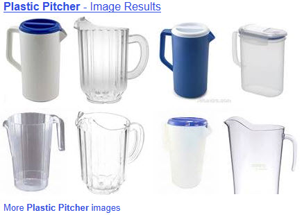 Plastic pitchers come in a lot of styles. The lidded ones are your best picnic option. (ETS image)