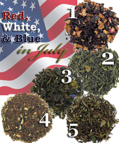 5 very “independent” teas for July. (ETS image composite by A.C. Cargill)