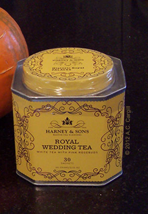 Harney has a history of coming up with special blends for special occasions. I tried this one awhile ago. (Photo by A.C. Cargill, all rights reserved)