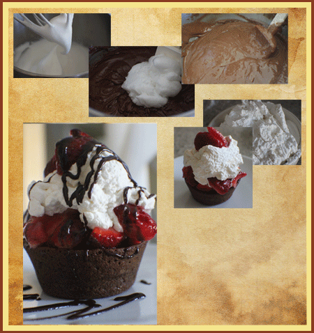 Tea Strawberries and Cream in a Cocoa Cup (photo by Janet Sanchez, all rights reserved)